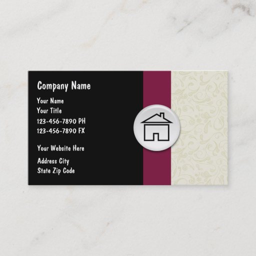 Customizable Real Estate Business Cards