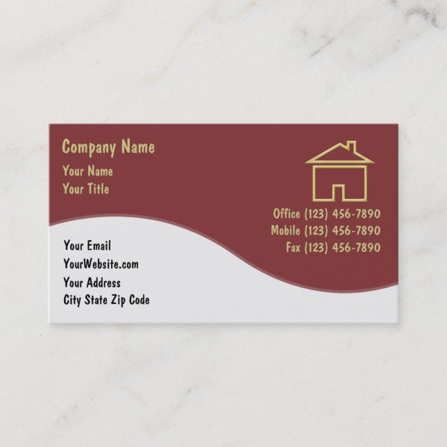Real Estate Business Cards (Front)