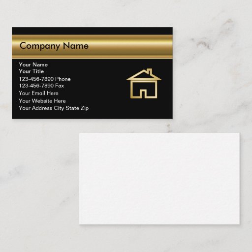 Customizable Real Estate Business Cards