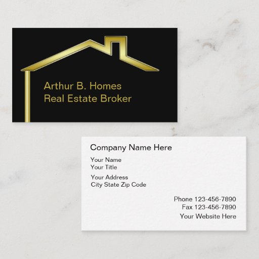 Customizable Real Estate Business Cards