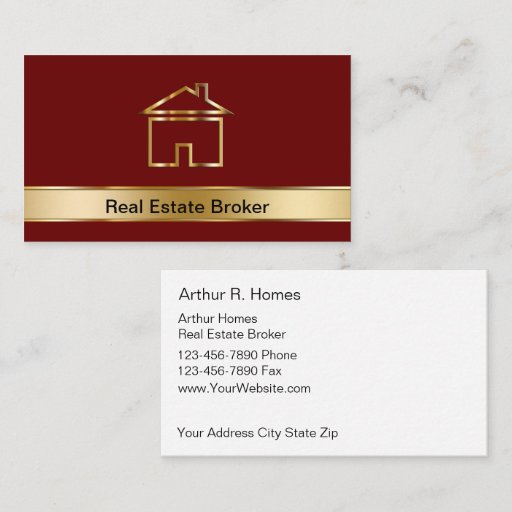 Customizable Real Estate Business Cards