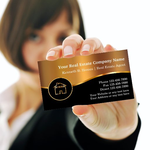 Customizable Real Estate Business Cards