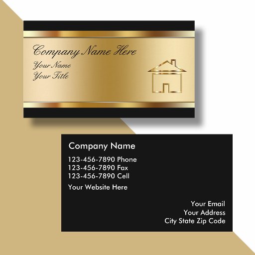 Customizable Real Estate Business Cards