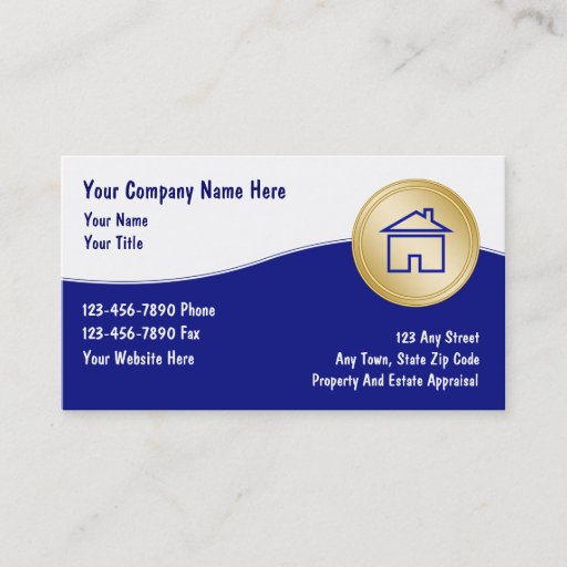 Customizable Real Estate Business Cards