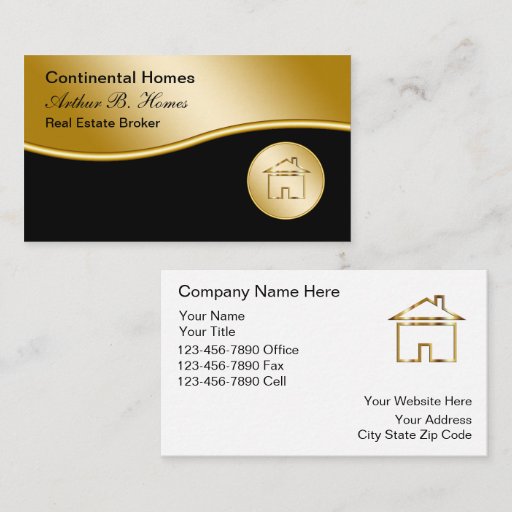 Customizable Real Estate Business Cards