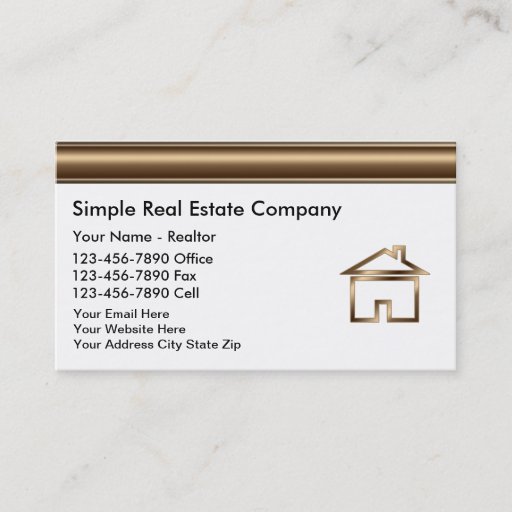 Customizable Real Estate Business Cards