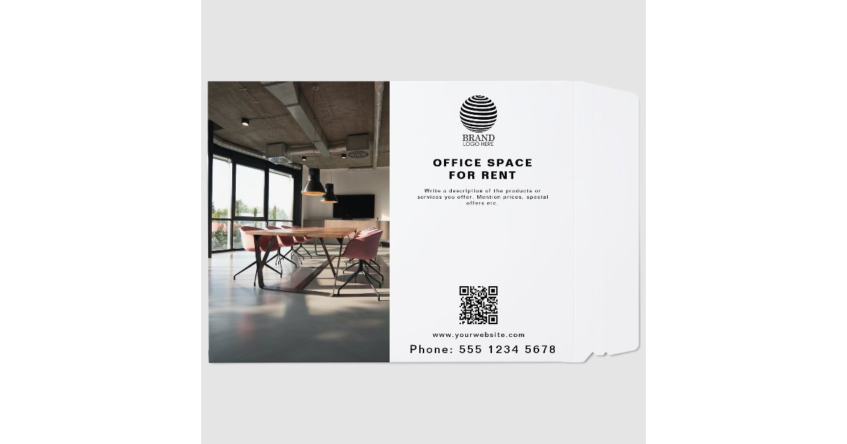 Real Estate Business Logo Photo QR Code Envelope Mailers | Zazzle