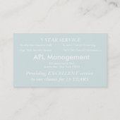 Real Estate | Chevron teal Business Card (Back)
