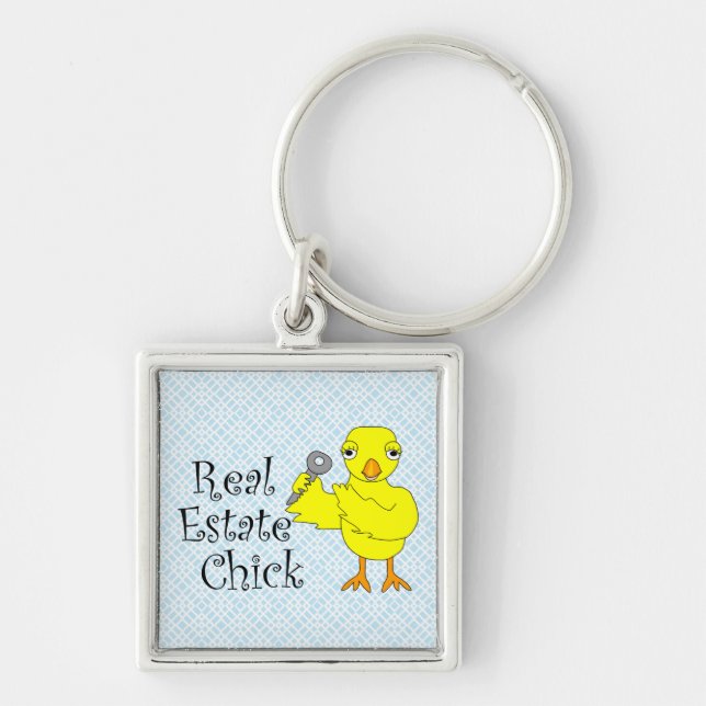 Real Estate Chick  Keychain (Front)