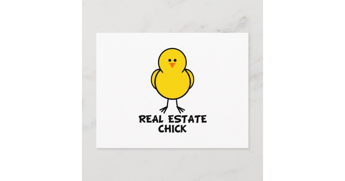 Real Estate Chick Postcard Zazzle