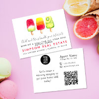 real estate Chill referrals Announcement Postcard