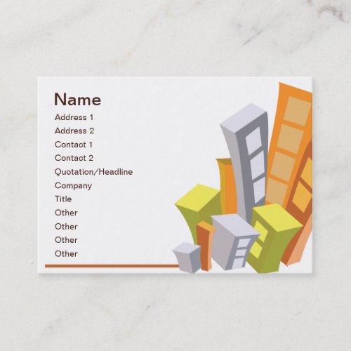 Real Estate - Chubby Business Card Templates
