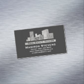 Real Estate City Logo Business Card Magnets (In Situ)