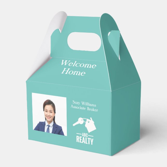 Real Estate Client Closing Gift Favor Box (Front Side)
