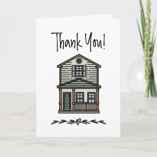 Real Estate Client Home Thank You Card