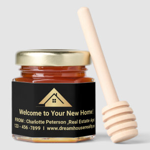 Real Estate Client Housewarming Gift Honey Jar Favors