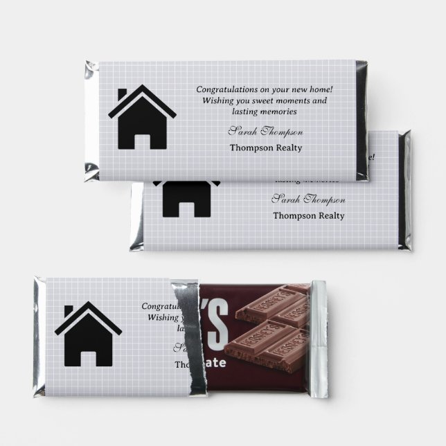 Real Estate Closing Gift Hershey Bar Favors (Front)