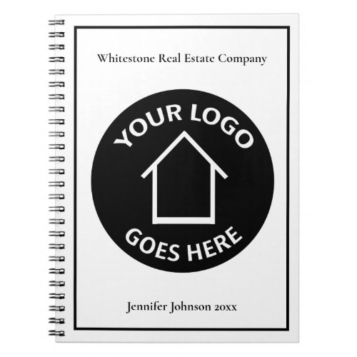 Real Estate Company Add Your Custom Logo Realtor Notebook