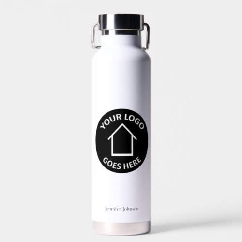 Real Estate Company Add Your Logo Custom Realtor Water Bottle
