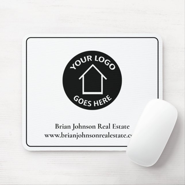Real Estate Company Add Your Logo Simple Realtor Mouse Pad (With Mouse)