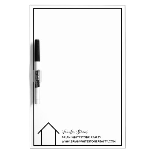 Real Estate Company Chic Modern Custom Realtor Dry Erase Board