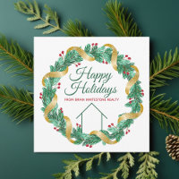 Real Estate Company Christmas Elegant Custom