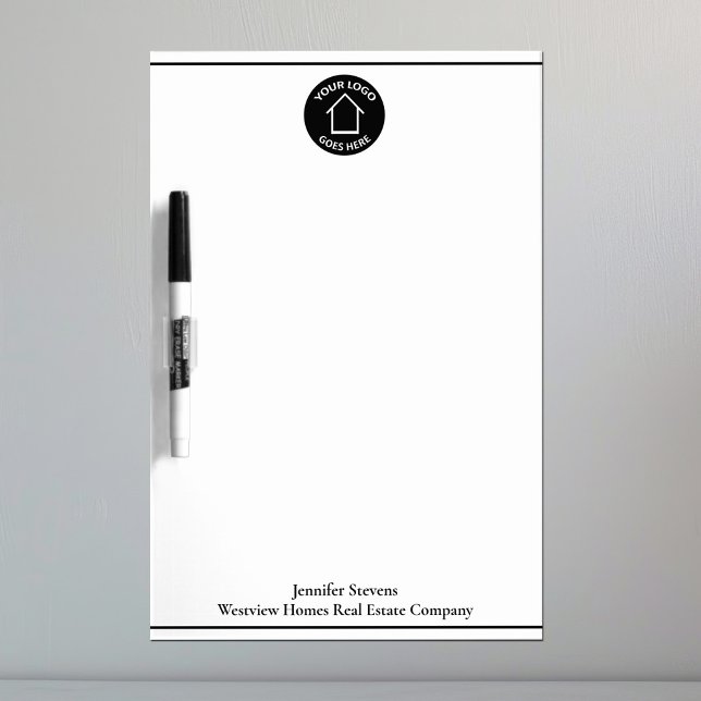 Real Estate Company Custom Business Logo Office Dry Erase Board (Creator Uploaded)