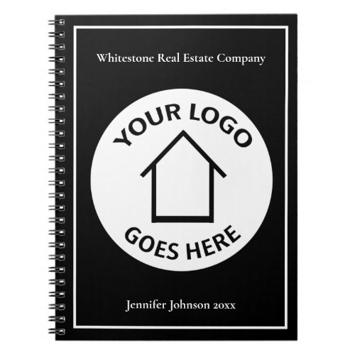 Real Estate Company Custom Business Logo Realty Notebook