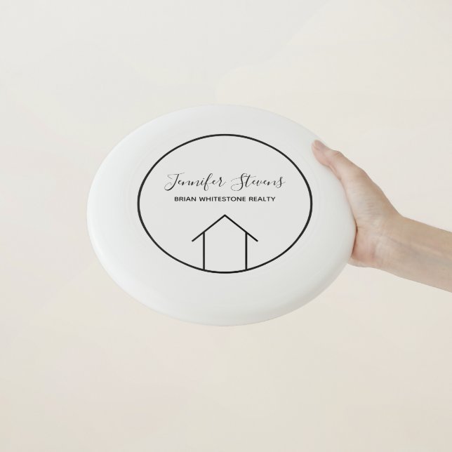 Real Estate Company Custom Home Agent Marketing Wham-O Frisbee (In Hand)
