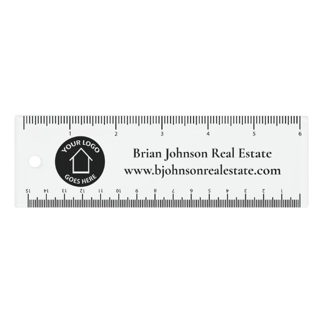 Real Estate Company Custom Logo Realtor Marketing Ruler (Front)