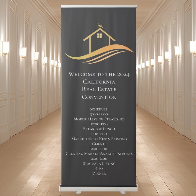 Real Estate Company Custom Realtor Convention Retractable Banner (Creator Uploaded)