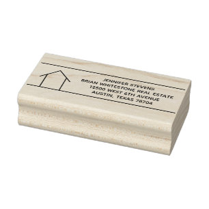 Real Estate Company Custom Realtor Return Address Rubber Stamp