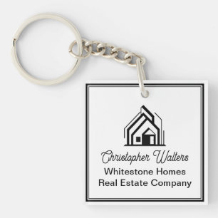 Real Estate Company Customized Logo Realtor Keychain