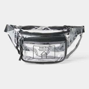 Real Estate Company Customized Modern Realtor Clear Fanny Pack