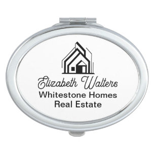 Real Estate Company Customized Realtor Logo Compact Mirror