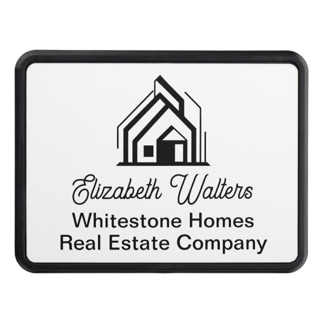 Real Estate Company Customized Realtor Logo Hitch Cover (Front)