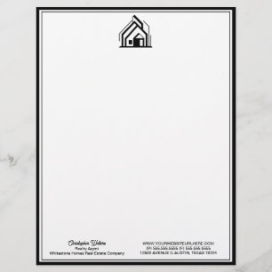 Real Estate Company Customized Realtor Logo Letterhead