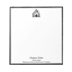 Real Estate Company Customized Realtor Logo Notepad