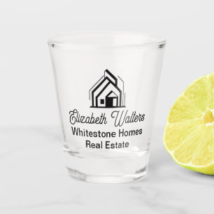 Real Estate Company Customized Realtor Logo Shot Glass