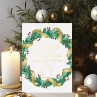 Real Estate Company Elegant Custom Christmas Gold