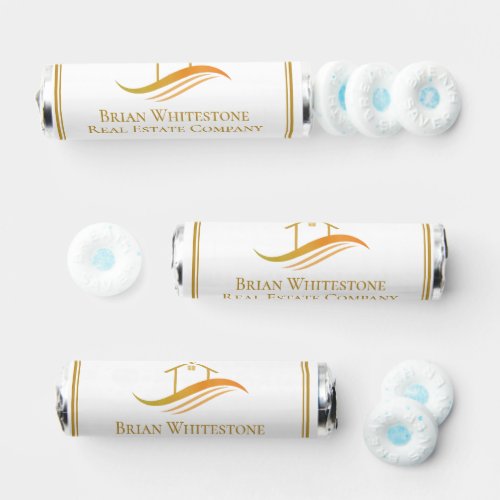 Real Estate Company Gold Open House Customizable Breath Savers Mints