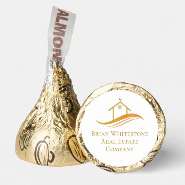 Real Estate Company Gold Open House Customizable Hershey®'s Kisses® (Front)