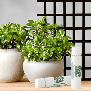 Real Estate Company Green Forest House Marketing Lip Balm