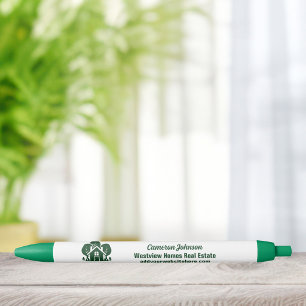 Real Estate Company Green Forest House Pen