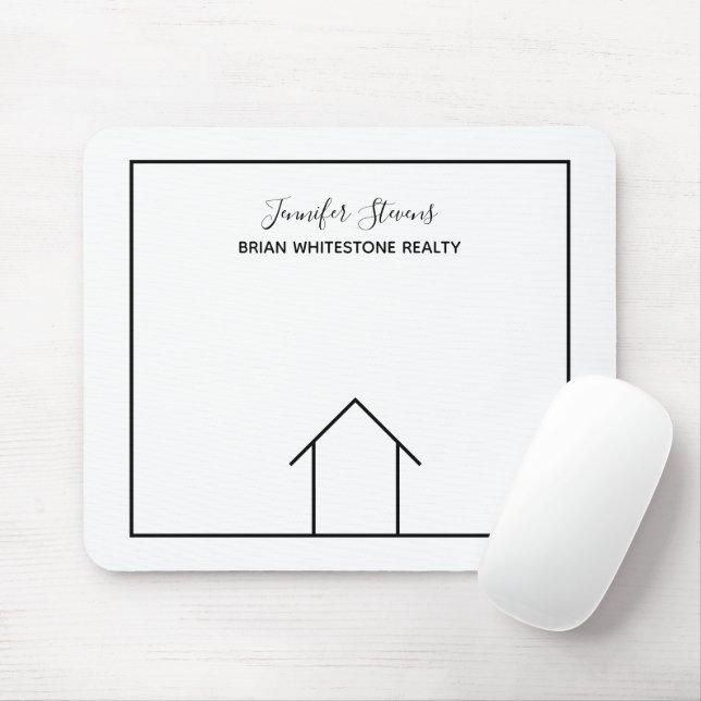 Real Estate Company House Personalized Realtor Mouse Pad (With Mouse)