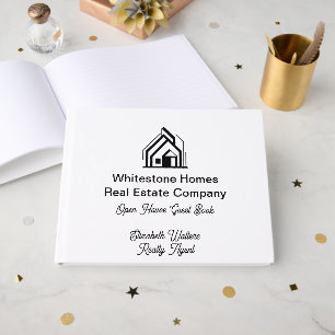 Real Estate Company Logo Realtor Open House Guest Book