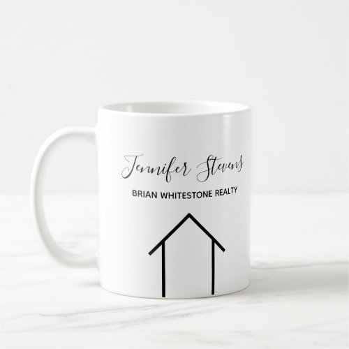 Real Estate Company Modern House Custom Realtor Coffee Mug