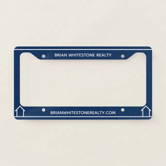 "I Sell Houses" Funny License Plate Frame - Chrome Metal, Fits US 12x6" Plates, Includes Screws - View #7