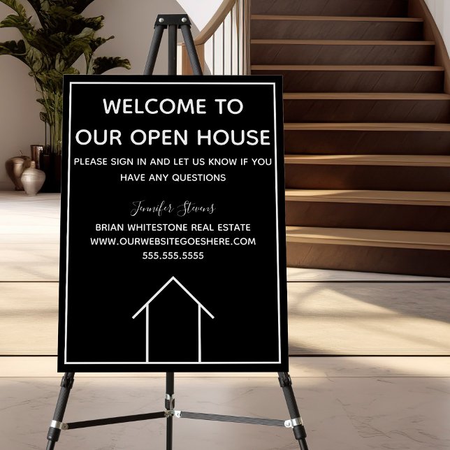 Real Estate Company Welome to Our Open House Foam Board (Creator Uploaded)