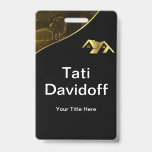 Real estate. Construction. Black Gold Badge